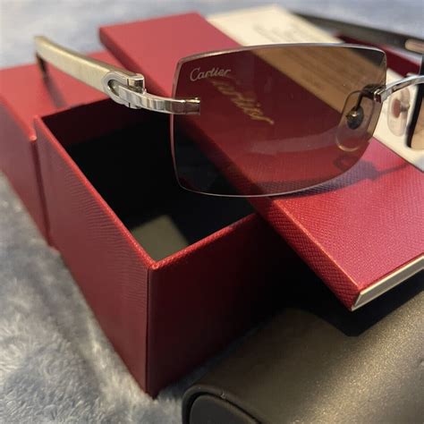 buy cartier reading glasses|authentic cartier buffalo horn glasses.